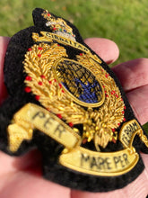 Load image into Gallery viewer, The Corps of Royal Marines Bullion Blazer Badge Gold
