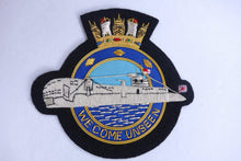 Load image into Gallery viewer, Royal Navy Submarine Service &quot;We Come Unseen&quot; Wire Blazer Badge
