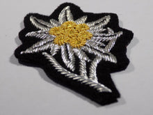Load image into Gallery viewer, German Army WWII EDELWEISS HAT BADGE Patch Embroidered Version 1 of 2 types
