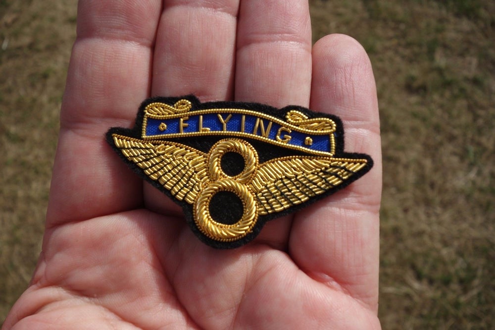 Flying 8 Motorcycle Badge Patch Coventry Eagle