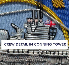 Load image into Gallery viewer, Royal Navy Submarine Service &quot;We Come Unseen&quot; Blazer Badge NEW

