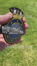 Load and play video in Gallery viewer, Royal Navy Submarine Service &quot;We Come Unseen&quot; Blazer Badge NEW
