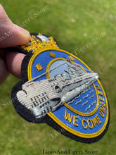 Load image into Gallery viewer, Royal Navy Submarine Service &quot;We Come Unseen&quot; Blazer Badge NEW
