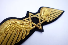 Load image into Gallery viewer, EL AL Israel Airlines Pilot Wings Patch early 1950s Quality Replica
